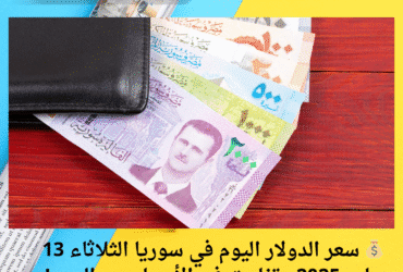 💰 سعر الدولار اليوم في سوريا الثلاثاء 13 مايو 2025.. تفاوت في الأسعار بين المدن!