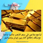 تراجع مفاجئ في سعر الذهب عالميا تزامنا مع وقف إطلاق النار بين إيران وإسرائيل