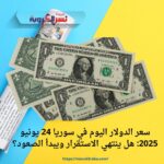 سعر الدولار اليوم في سوريا 24 يونيو 2025: هل ينتهي الاستقرار ويبدأ الصعود؟