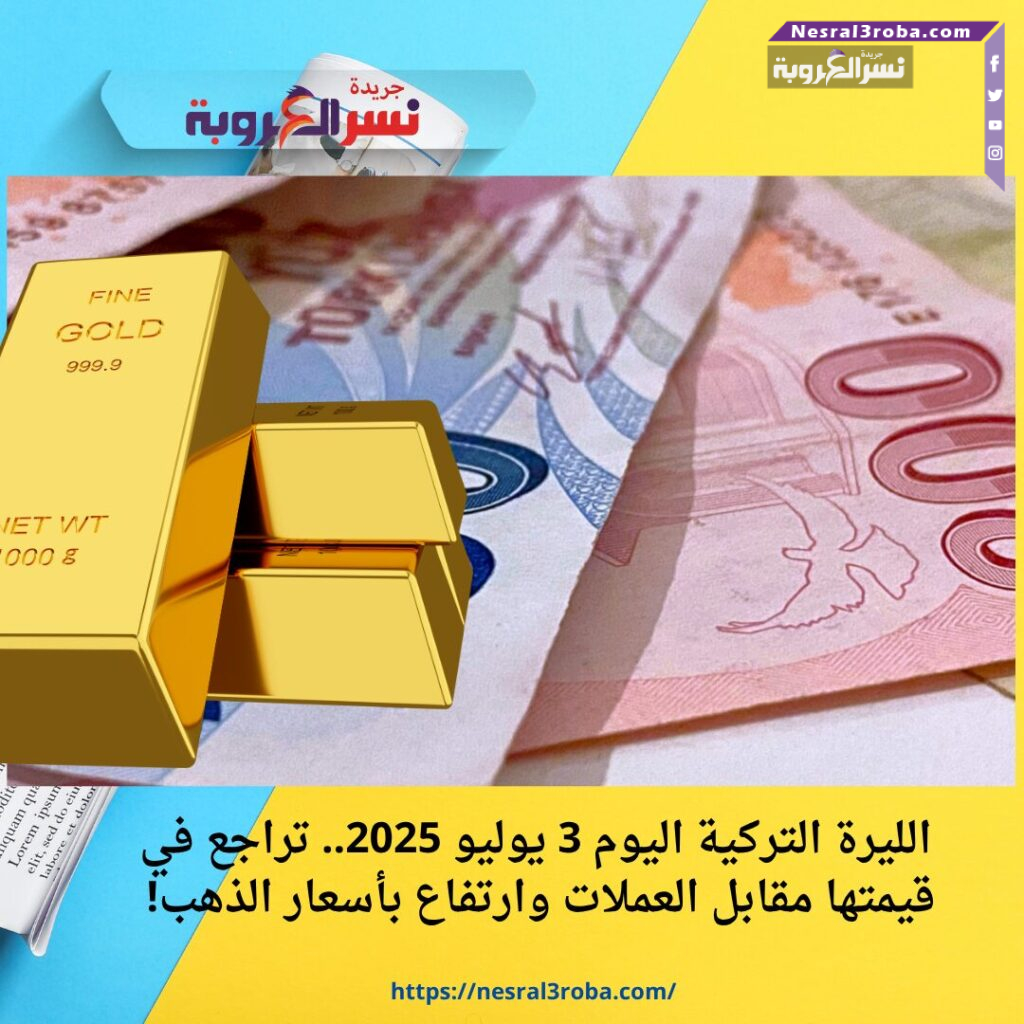 الليرة التركية اليوم 3 يوليو 2025.. تراجع في قيمتها مقابل العملات وارتفاع بأسعار الذهب!