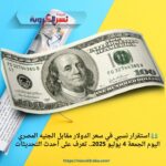 💵 استقرار نسبي في سعر الدولار مقابل الجنيه المصري اليوم الجمعة 4 يوليو 2025.. تعرف على أحدث التحديثات