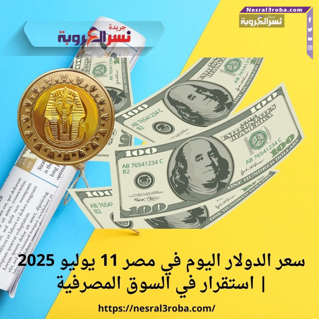 سعر الدولار اليوم في مصر 11 يوليو 2025 | استقرار في السوق المصرفية