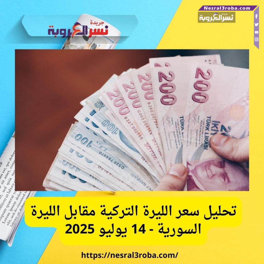 تحليل سعر الليرة التركية مقابل الليرة السورية - 14 يوليو 2025