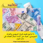 💱 تراجع طفيف للريال السعودي والفرنك السويسري.. تعرف على أحدث أسعار العملات في مصر اليوم