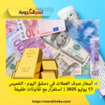 📊 أسعار صرف العملات في دمشق اليوم - الخميس 17 يوليو 2025 | استقرار مع تفاوتات طفيفة