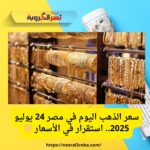 سعر الذهب اليوم في مصر 24 يوليو 2025.. استقرار في الأسعار 🟡