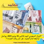 📉 "الريال السعودي اليوم الإثنين 28 يوليو 2025، يواصل تراجعه أمام الجنيه.. هل حان وقت الشراء؟"