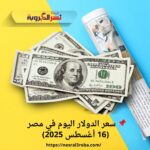 📌 سعر الدولار اليوم في مصر (16 أغسطس 2025)