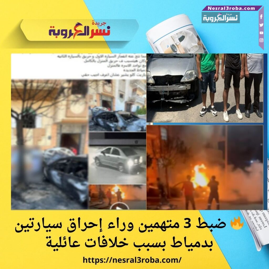 🔥 ضبط 3 متهمين وراء إحراق سيارتين بدمياط بسبب خلافات عائلية