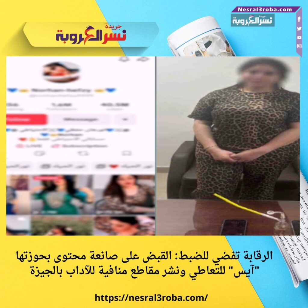 الرقابة تفضي للضبط: القبض على صانعة محتوى بحوزتها "آيس" للتعاطي ونشر مقاطع منافية للآداب بالجيزة