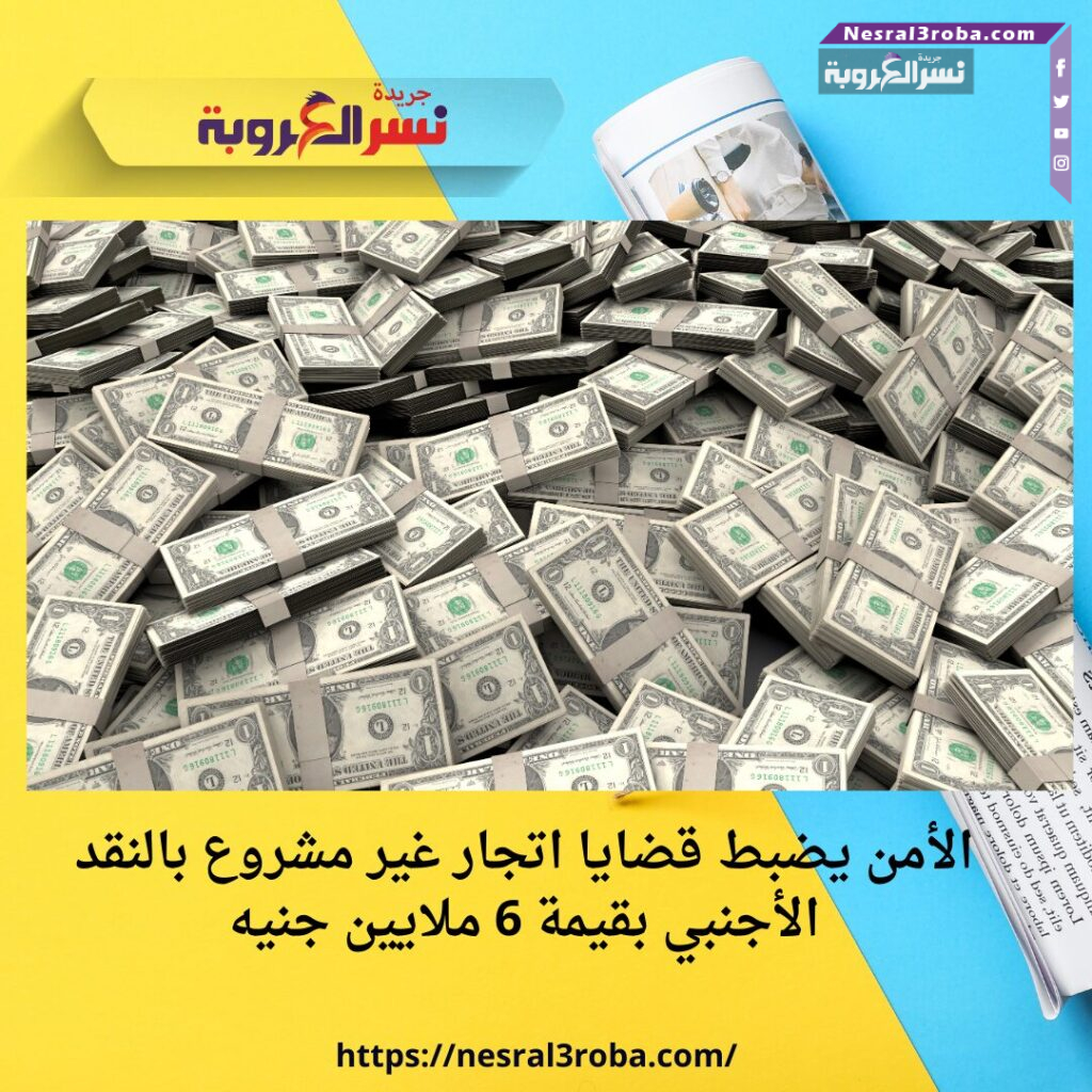 الأمن يضبط قضايا اتجار غير مشروع بالنقد الأجنبي بقيمة 6 ملايين جنيه