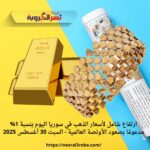 ارتفاع شامل لأسعار الذهب في سوريا اليوم بنسبة 1% مدعومًا بصعود الأونصة العالمية - السبت 30 أغسطس 2025