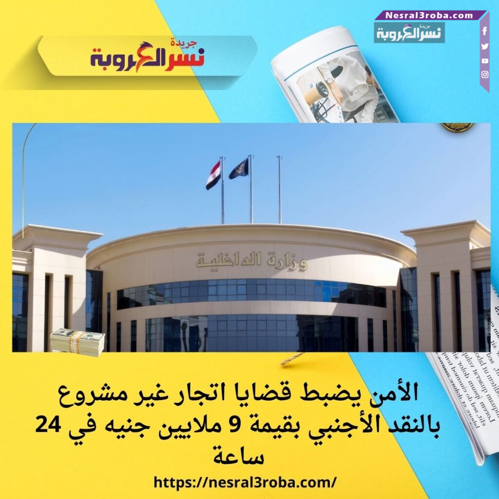 الأمن يضبط قضايا اتجار غير مشروع بالنقد الأجنبي بقيمة 9 ملايين جنيه في 24 ساعة