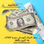 💵 سعر الدولار اليوم في سوريا الثلاثاء 14 أكتوبر 2025