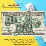 💵 سعر الدولار اليوم في سوريا الخميس 13 نوفمبر 2025.. استقرار نسبي في السوق السوداء