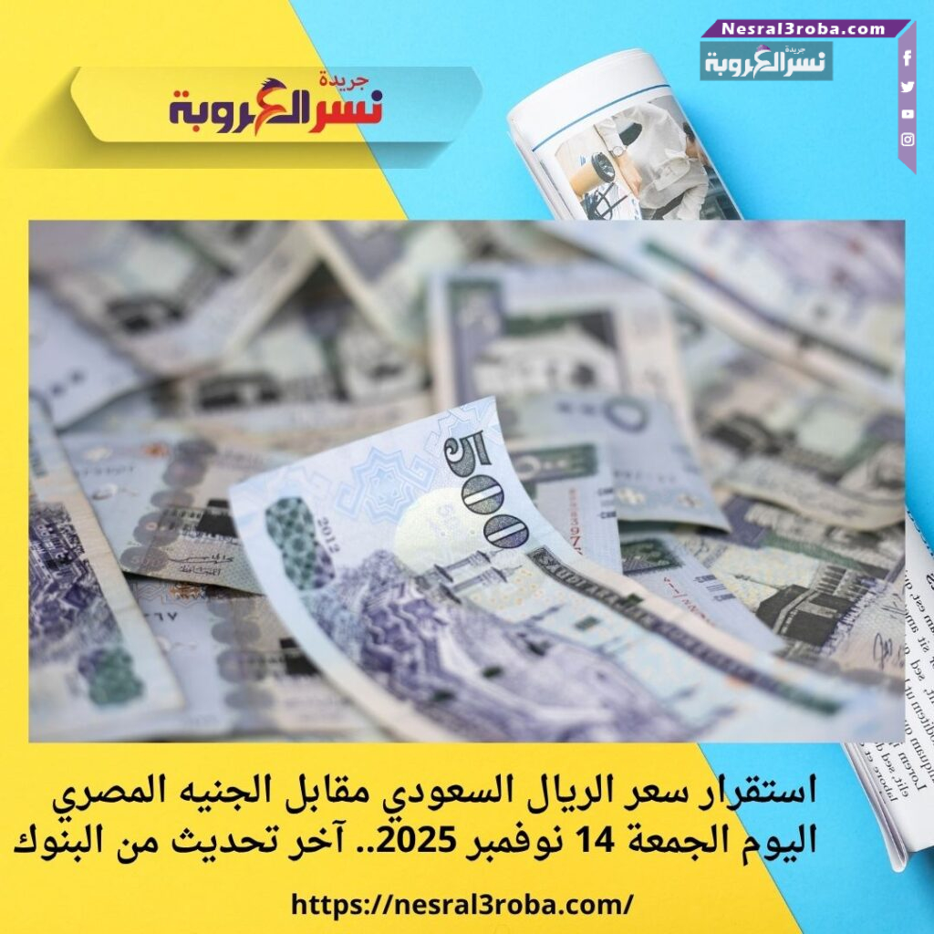 استقرار سعر الريال السعودي مقابل الجنيه المصري اليوم الجمعة 14 نوفمبر 2025.. آخر تحديث من البنوك