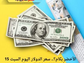 الأخضر بكام؟.. سعر الدولار اليوم السبت 15 نوفمبر 2025 مقابل الجنيه المصري 6 الأخضر بكام؟.. سعر الدولار اليوم السبت 15 نوفمبر 2025 مقابل الجنيه المصري