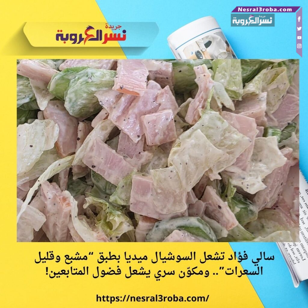 سالي فؤاد تشعل السوشيال ميديا بطبق “مشبع وقليل السعرات”.. ومكوّن سري يشعل فضول المتابعين! 25 سالي فؤاد تشعل السوشيال ميديا بطبق “مشبع وقليل السعرات”.. ومكوّن سري يشعل فضول المتابعين!