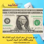 تراجع جديد في سعر الدولار اليوم الثلاثاء 18 نوفمبر 2025 داخل البنوك المصرية
