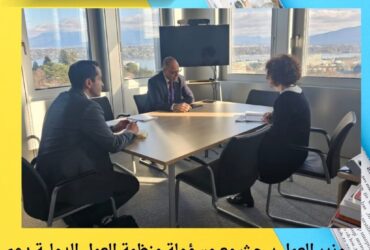 وزير العمل يبحث مع مسؤولة منظمة العمل الدولية دعم تشريعات العمل الجديدة وتعزيز حقوق العمال