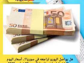 هل يواصل اليورو تراجعه في سوريا؟.. أسعار اليوم تكشف تطورات مفاجئة السبت 22 نوفمبر 2025