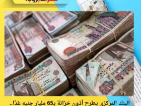 البنك المركزي يطرح أذون خزانة بـ65 مليار جنيه غدًا.. ومعدل النمو يرتفع إلى 5.2% في الربع الثالث