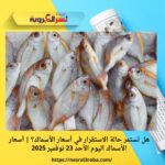 هل تستمر حالة الاستقرار في أسعار الأسماك؟ | أسعار الأسماك اليوم الأحد 23 نوفمبر 2025