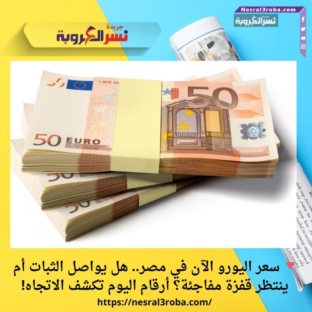 🔻 سعر اليورو الآن في مصر.. هل يواصل الثبات أم ينتظر قفزة مفاجئة؟ أرقام اليوم تكشف الاتجاه!
