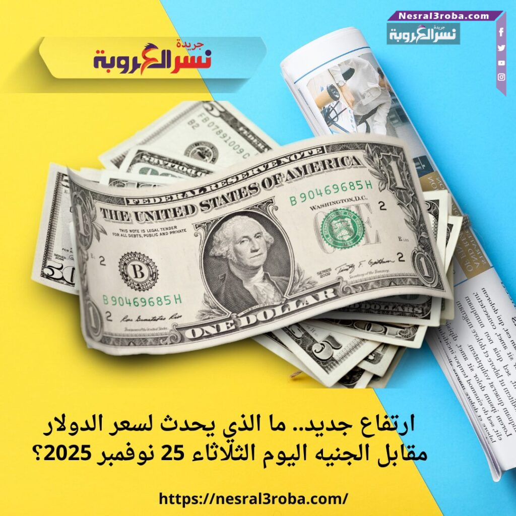 ارتفاع جديد.. ما الذي يحدث لسعر الدولار مقابل الجنيه اليوم الثلاثاء 25 نوفمبر 2025؟
