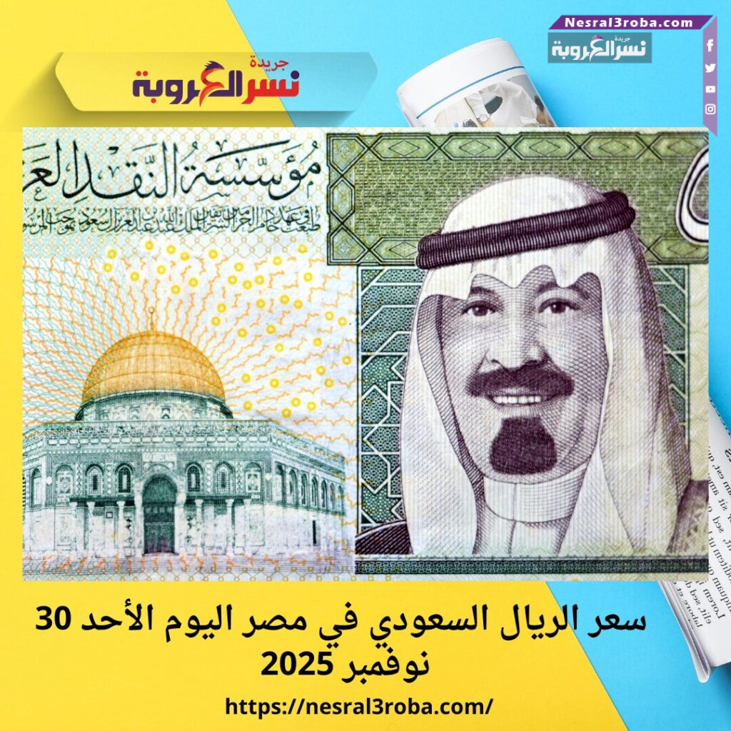سعر الريال السعودي في مصر اليوم الأحد 30 نوفمبر 2025 25 سعر الريال السعودي في مصر اليوم الأحد 30 نوفمبر 2025