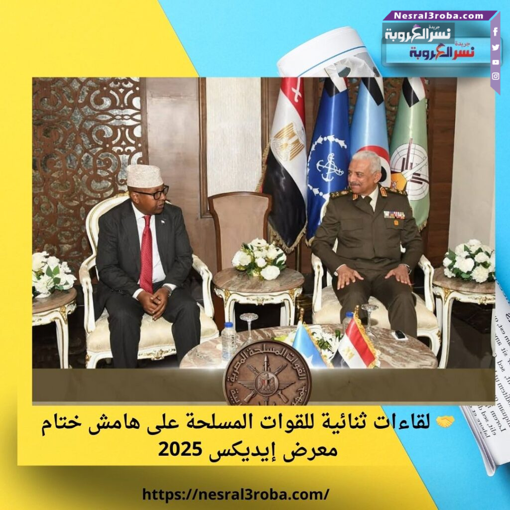 🤝 لقاءات ثنائية للقوات المسلحة على هامش ختام معرض إيديكس 2025