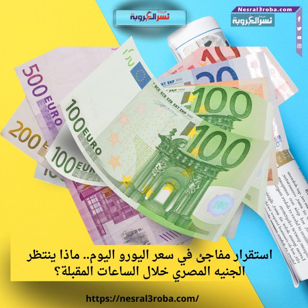 استقرار مفاجئ في سعر اليورو اليوم.. ماذا ينتظر الجنيه المصري خلال الساعات المقبلة؟ 25 استقرار مفاجئ في سعر اليورو اليوم.. ماذا ينتظر الجنيه المصري خلال الساعات المقبلة؟