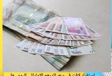 استقرار لافت في سعر الدرهم الإماراتي اليوم.. هل يقترب الجنيه من مفاجأة جديدة؟