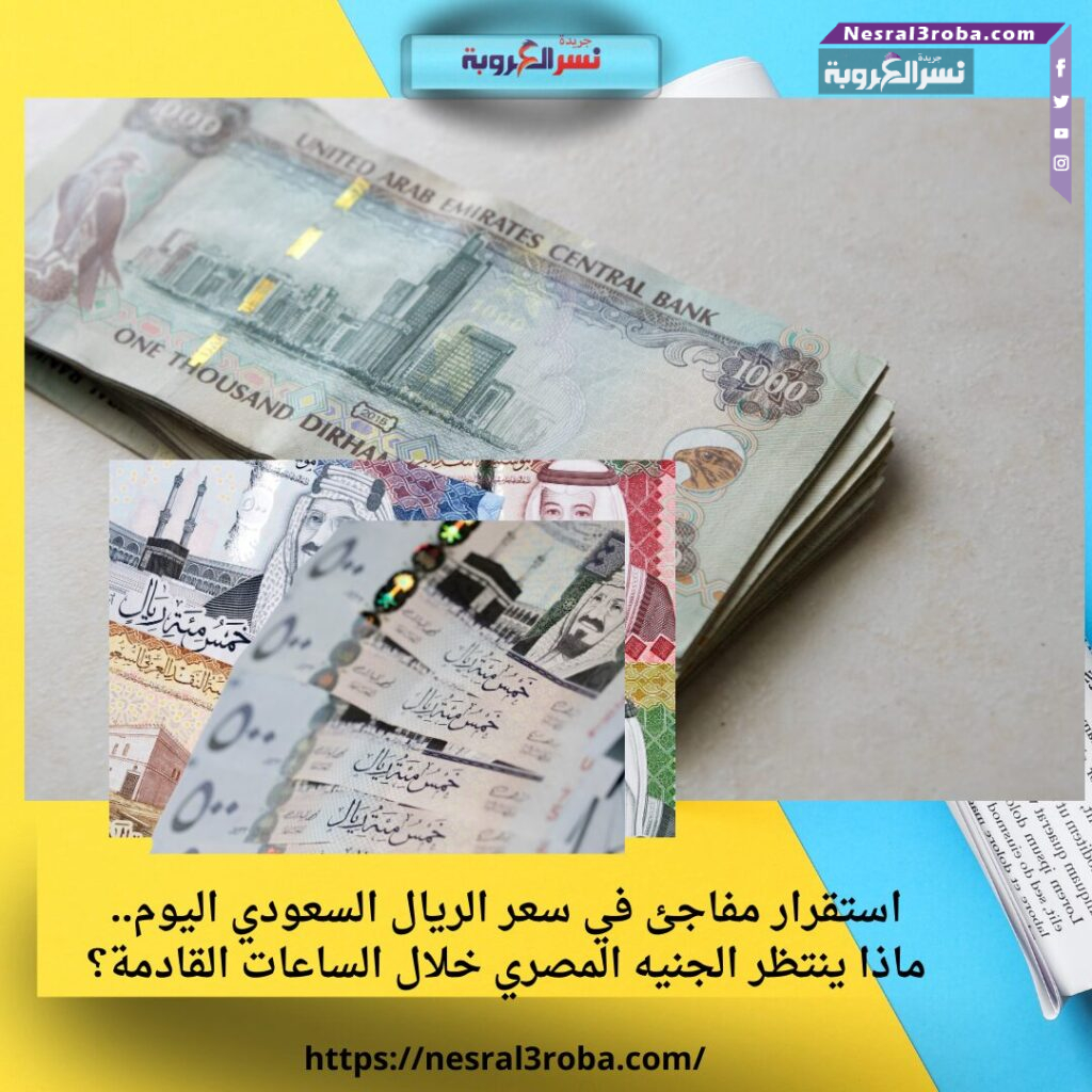 استقرار مفاجئ في سعر الريال السعودي اليوم.. ماذا ينتظر الجنيه المصري خلال الساعات القادمة؟ 25 استقرار مفاجئ في سعر الريال السعودي اليوم.. ماذا ينتظر الجنيه المصري خلال الساعات القادمة؟