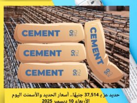 حديد عز بـ 37,514 جنيهًا.. أسعار الحديد والأسمنت اليوم الأربعاء 10 ديسمبر 2025 30 حديد عز بـ 37,514 جنيهًا.. أسعار الحديد والأسمنت اليوم الأربعاء 10 ديسمبر 2025