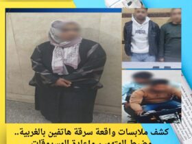 كشف ملابسات واقعة سرقة هاتفين بالغربية.. وضبط المتهمين وإعادة المسروقات 45 كشف ملابسات واقعة سرقة هاتفين بالغربية.. وضبط المتهمين وإعادة المسروقات