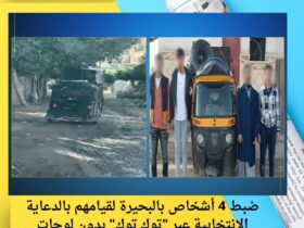 ضبط 4 أشخاص بالبحيرة لقيامهم بالدعاية الانتخابية عبر "توك توك" بدون لوحات 36 ضبط 4 أشخاص بالبحيرة لقيامهم بالدعاية الانتخابية عبر "توك توك" بدون لوحات