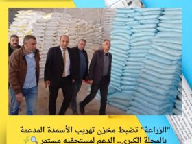 "الزراعة" تضبط مخزن تهريب الأسمدة المدعمة بالمحلة الكبرى.. الدعم لمستحقيه مستمر 🔍🌾