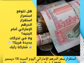 استقرار سعر الدرهم الإماراتي اليوم السبت 13 ديسمبر 2025 أمام الجنيه المصري 🇦🇪💱 30 استقرار سعر الدرهم الإماراتي اليوم السبت 13 ديسمبر 2025 أمام الجنيه المصري 🇦🇪💱