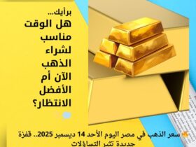 🔥 سعر الذهب في مصر اليوم الأحد 14 ديسمبر 2025.. قفزة جديدة تثير التساؤلات 30 🔥 سعر الذهب في مصر اليوم الأحد 14 ديسمبر 2025.. قفزة جديدة تثير التساؤلات