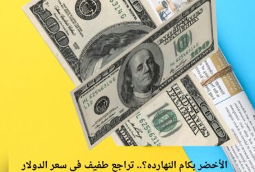 الأخضر بكام النهارده؟.. تراجع طفيف في سعر الدولار مقابل الجنيه اليوم الإثنين 15 ديسمبر 2025