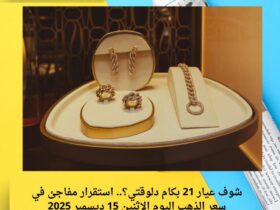 شوف عيار 21 بكام دلوقتي؟.. استقرار مفاجئ في سعر الذهب اليوم الإثنين 15 ديسمبر 2025 36 شوف عيار 21 بكام دلوقتي؟.. استقرار مفاجئ في سعر الذهب اليوم الإثنين 15 ديسمبر 2025