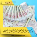 الدرهم وصل كام النهارده؟.. استقرار سعر الدرهم الإماراتي مقابل الجنيه اليوم الإثنين 15 ديسمبر 2025