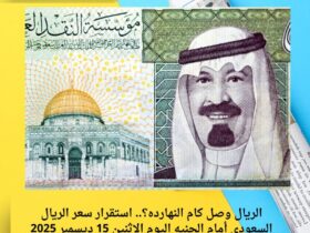 الريال وصل كام النهارده؟.. استقرار سعر الريال السعودي أمام الجنيه اليوم الإثنين 15 ديسمبر 2025 30 الريال وصل كام النهارده؟.. استقرار سعر الريال السعودي أمام الجنيه اليوم الإثنين 15 ديسمبر 2025