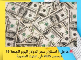 🚨 عاجل | استقرار سعر الدولار اليوم الجمعة 19 ديسمبر 2025 في البنوك المصرية