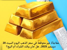 مفاجأة غير متوقعة في سعر الذهب اليوم السبت 20 ديسمبر 2025.. هل حان وقت الشراء أم البيع؟