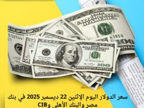 سعر الدولار اليوم الإثنين 22 ديسمبر 2025 في بنك مصر والبنك الأهلي وCIB