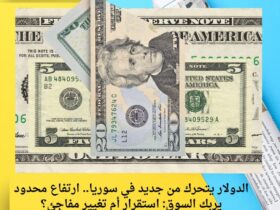 الدولار يتحرك من جديد في سوريا.. ارتفاع محدود يربك السوق: استقرار أم تغيير مفاجئ؟