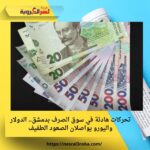 تحركات هادئة في سوق الصرف بدمشق.. الدولار واليورو يواصلان الصعود الطفيف