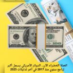 العملة الخضراء الآن.. الدولار الأمريكي يسجل أكبر تراجع سنوي منذ 2017 في آخر تداولات 2025